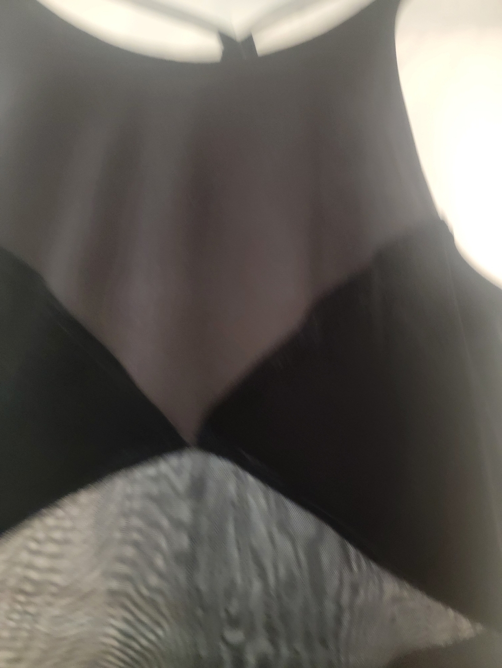 Source Unknown Black Maxi Dress with Sheer Insets - Picture 11 of 12